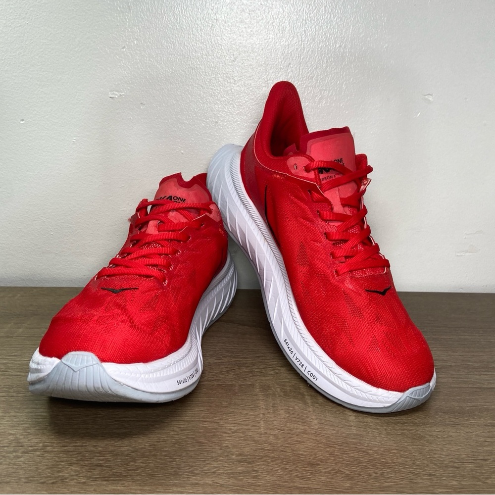 Hoka One One Men's Red Athletic Running Shoes